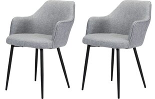 Набор из 2 обеденных стульев Element Tiffany Designer Chair, серый цена и информация | Стулья для кухни и столовой | pigu.lt