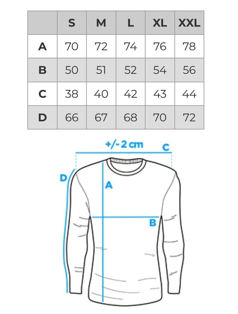 Marškinėliai ilgomis rankovėmis vyrams Edoti L148, balti kaina ir informacija | Vyriški marškinėliai | pigu.lt