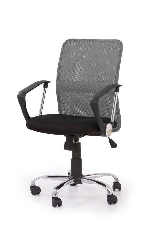 Biuro kėdė Halmar Tony, juoda/pilka цена и информация | Biuro kėdės | pigu.lt