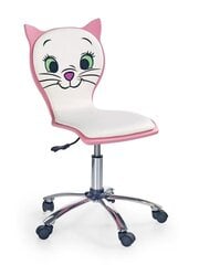 Детский стул Halmar Kitty 2, белый/розовый цена и информация | Офисные кресла | pigu.lt