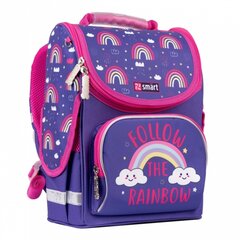Рюкзак школьный на жестком каркасе SMART PG-11 «Следуй за радугой», фиолетовый цена и информация | Рюкзаки и сумки | pigu.lt