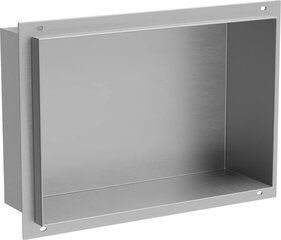 Mexen X-Wall-NR įleidžiama sieninė lentyna, 30x20 cm, Inox цена и информация | Аксессуары для ванной комнаты | pigu.lt