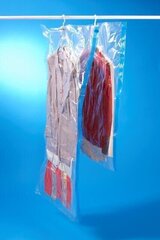 Vakuuminis maišas rūbams su pakabomis, 70 x 105cm, 1 vnt kaina ir informacija | Pakabos, maišai drabužiams | pigu.lt
