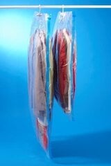 Vakuuminis maišas rūbams su pakabomis, 70x145cm, 1vnt цена и информация | Вешалки и мешки для одежды | pigu.lt