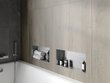 Mexen X-Wall-NR įleidžiama sieninė lentyna, 45x20 cm, Inox kaina ir informacija | Vonios kambario aksesuarai | pigu.lt