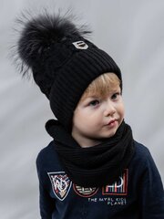 Kepurė berniukams Jamakis, juoda kaina ir informacija | Kepurės, pirštinės, šalikai berniukams | pigu.lt