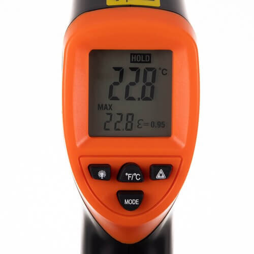 Lazerinis bekontaktis termometras – Pirometras kaina ir informacija | Drėgmės, temperatūros, pH, ORP matuokliai | pigu.lt