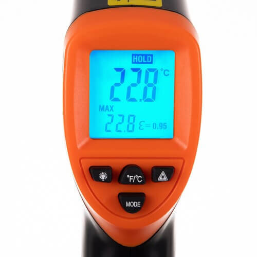 Lazerinis bekontaktis termometras – Pirometras kaina ir informacija | Drėgmės, temperatūros, pH, ORP matuokliai | pigu.lt