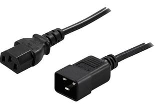 Natec Power Cord Extension IEC 320 C13- C20 Powerwalker (91010041), 1.8m kaina ir informacija | Žaidimų kompiuterių priedai | pigu.lt