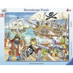 Пазл Ravensburger 36 деталей Пиратский корабль цена и информация | Пазлы | pigu.lt