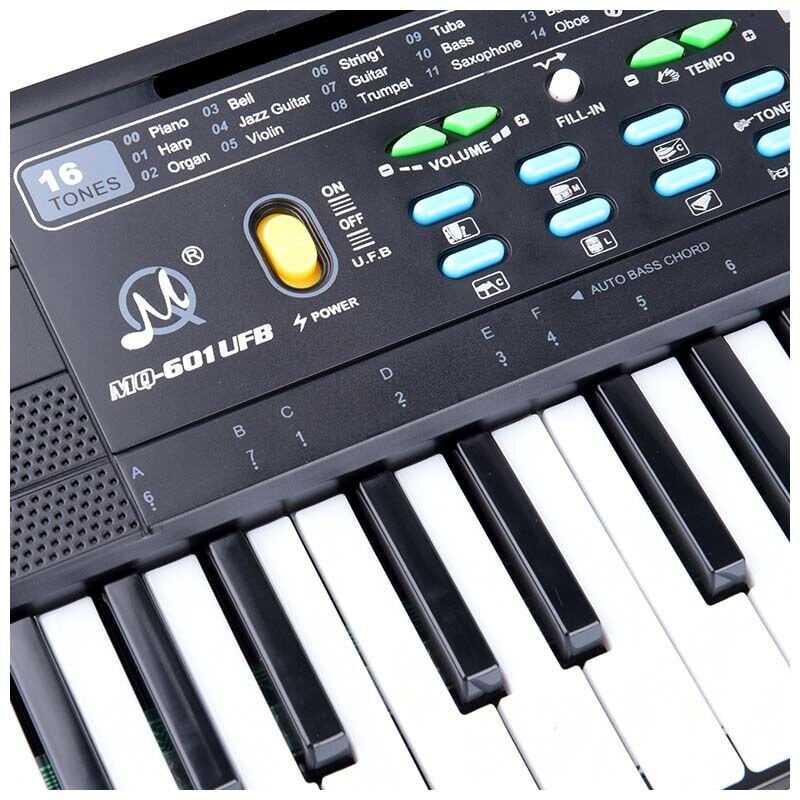 Vaikiškas sintezatorius MQ 601 UFB KEYBOARD kaina ir informacija | Klavišiniai muzikos instrumentai | pigu.lt