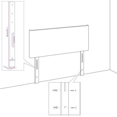 Galvūgalis su led, tamsiai rudos spalvos, 163x16x78/88cm kaina ir informacija | Lovos | pigu.lt