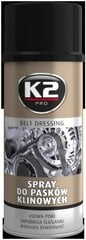 Aerozolis variklio diržui K2 Belt Dressing, 400 ml kaina ir informacija | Autochemija | pigu.lt