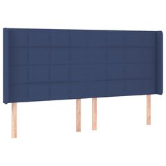 Galvūgalis su led, mėlynas, 183x16x118/128cm kaina ir informacija | Lovos | pigu.lt