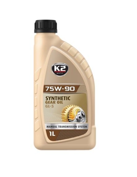 K2 75W-90 GL-5 sintetinė alyva greičių dėžei, 1 L kaina ir informacija | Kitos alyvos | pigu.lt