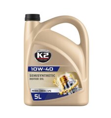 K2 Semisynthetic 10W-40 универсальное масло полусинтетическое, 5 л цена и информация | Моторные масла | pigu.lt