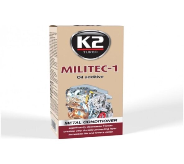 K2 Militec-1 alyvos priedas/metalo kondicionierius, 250 ml kaina ir informacija | Alyvos priedai | pigu.lt