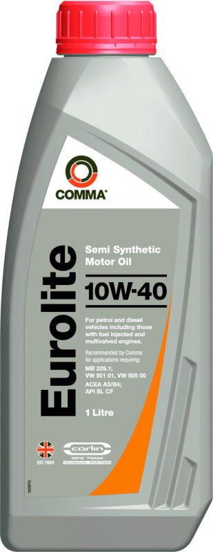 Alyva ''Comma'' Eurolite 10W-40, pusiau sintetinė, 1L kaina ir informacija | Variklinės alyvos | pigu.lt