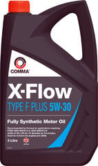 Alyva "Comma" X-FLOW TYPE F PLUS 5W30, 5L kaina ir informacija | Comma Autoprekės | pigu.lt