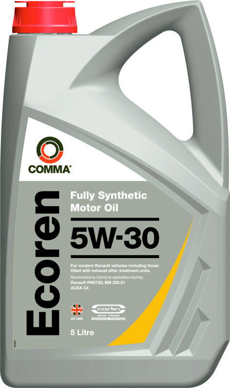 Alyva ''Comma'' Ecoren 5W-30" ACEA C4, pilnai sintetinė, 5L kaina ir informacija | Variklinės alyvos | pigu.lt