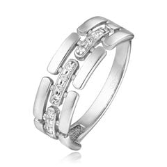 Серебряное кольцо с фианитами Alfa-Karat 2113966/9-16.5 цена и информация | Кольцо | pigu.lt