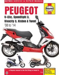 Peugeot v-clic, speedfight 3, vivacity 3, kisbee & tweet (08 to 14) 2008-2014 kaina ir informacija | Kelionių vadovai, aprašymai | pigu.lt