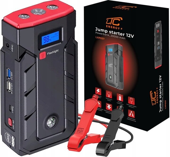 Akumuliatoriaus įkroviklis Boster Jump Starter 20AH 12V kaina ir informacija | Akumuliatorių krovikliai | pigu.lt