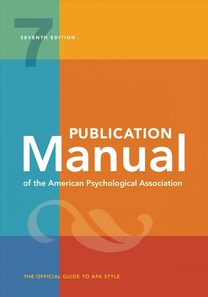 Publication Manual of the American Psychological Association 7th Revised edition kaina ir informacija | Užsienio kalbos mokomoji medžiaga | pigu.lt