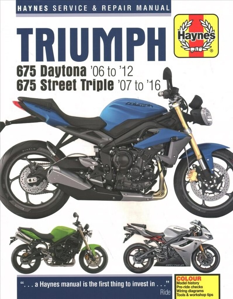 Triumph 675 Daytona 06 - 12 & Street Triple 07 - 16 2006 to 2015 2nd New edition kaina ir informacija | Kelionių vadovai, aprašymai | pigu.lt