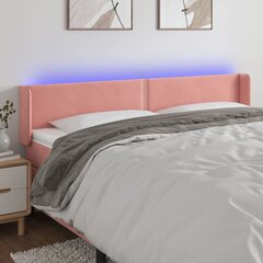 Galvūgalis su led, rožinis, 163x16x78/88 cm kaina ir informacija | Lovos | pigu.lt