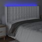 Galvūgalis su led, baltas, 203x16x118/128 cm kaina ir informacija | Lovos | pigu.lt