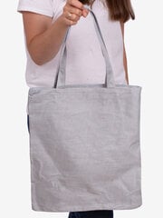 Medžiaginis krepšys, pilkas цена и информация | Рюкзаки и сумки | pigu.lt