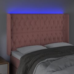 Galvūgalis su led, rožinis, 163x16x118/128cm kaina ir informacija | Lovos | pigu.lt