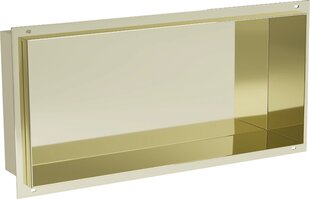 Mexen X-Wall-NR įleidžiama sieninė lentyna, 45x20 cm, Gold цена и информация | Аксессуары для ванной комнаты | pigu.lt