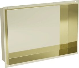 Mexen X-Wall-NR įleidžiama sieninė lentyna, 45x30 cm, Gold kaina ir informacija | Vonios kambario aksesuarai | pigu.lt