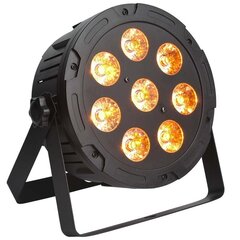 Световой сценический светодиодный прожектор LIGHT4ME QUAD PAR 8x10W MKII RGBW LED, тонкий, плоский цена и информация | Праздничные декорации | pigu.lt