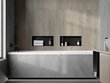 Mexen X-Wall-NR įleidžiama sieninė lentyna, 45x20 cm, Black kaina ir informacija | Vonios kambario aksesuarai | pigu.lt