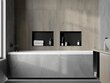 Mexen X-Wall-NR įleidžiama sieninė lentyna, 45x30 cm, Black цена и информация | Vonios kambario aksesuarai | pigu.lt