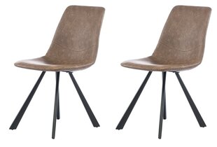 Набор из 2 обеденных стульев Element Laura, коричневый цена и информация | Стулья для кухни и столовой | pigu.lt