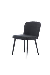 2-jų valgomojo kėdžių komplektas Element Nicole Designer chair, Juoda kaina ir informacija | Virtuvės ir valgomojo kėdės | pigu.lt