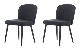 Набор из 2 обеденных стульев Element Nicole, черный цена и информация | Стулья для кухни и столовой | pigu.lt