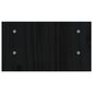 Monitoriaus stovas vidaXL, Pušies medienos masyvas, 50x27x15cm, juoda цена и информация | Monitorių laikikliai | pigu.lt