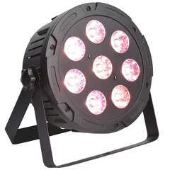 Световой сценический светодиодный прожектор LIGHT4ME TRI PAR 8x9W MKII RGB LED, тонкий, плоский цена и информация | Праздничные декорации | pigu.lt