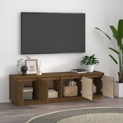 Televizoriaus spintelė vidaXL, Pušies masyvas, 156x37x45cm, medaus ruda kaina ir informacija | TV staliukai | pigu.lt
