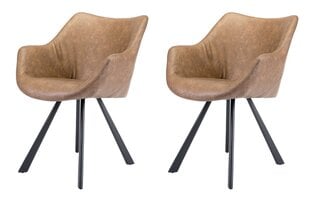 Набор из 2 обеденных стульев Element Veronica Дизайнерский стул, Коричневый цена и информация | Стулья для кухни и столовой | pigu.lt