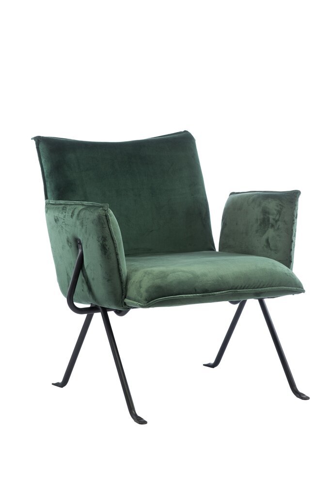 Svetainės fotelis su pakoja Element Melissa Designer chair, Žalia kaina ir informacija | Svetainės foteliai | pigu.lt