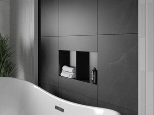 Mexen X-Wall-NR įleidžiama sieninė lentyna 2l, 60x30 cm, Black цена и информация | Аксессуары для ванной комнаты | pigu.lt