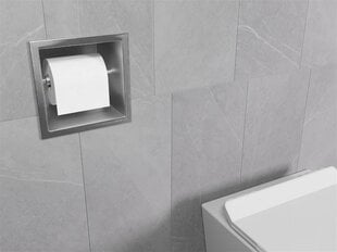 Mexen X-Wall-P potinkinis tualetinio popieriaus laikiklis, Inox цена и информация | Набор акскссуаров для ванной | pigu.lt