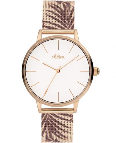 Moteriškas laikrodis S.Oliver SO-3979-MQ, auksinė цена и информация | Moteriški laikrodžiai | pigu.lt