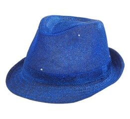 Шляпа светящаяся синим Led светом TZ-KSBN цена и информация | Карнавальные костюмы | pigu.lt